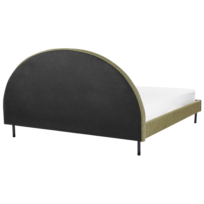 Beliani - MARGUT - Bed - Olijfgroen - 180 x 200 cm - Bouclé
