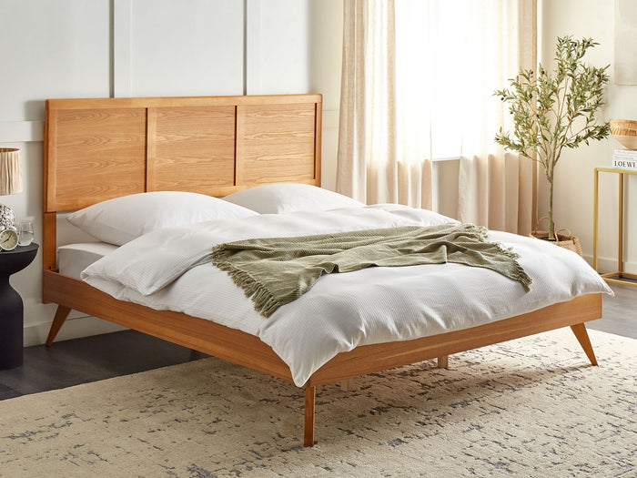 Beliani - ISTRES - Tweepersoonsbed - Lichthout - 180 x 200 cm - MDF