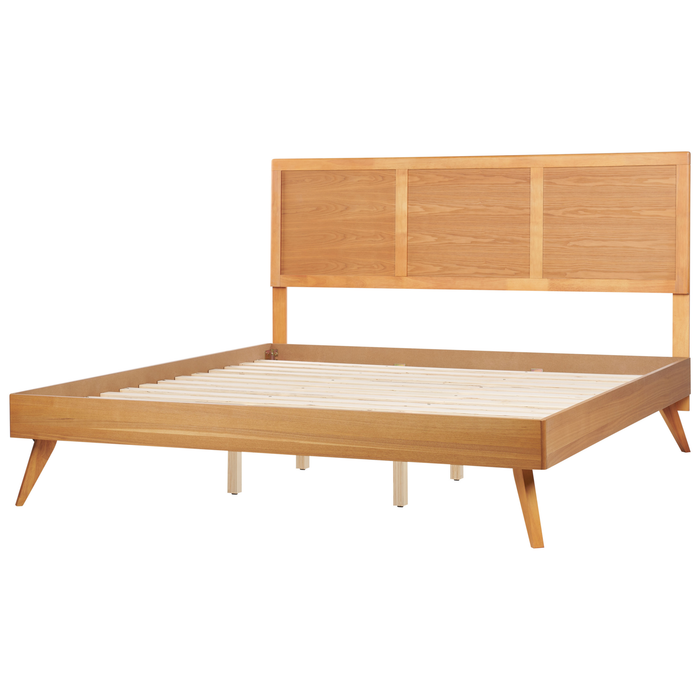 Beliani - ISTRES - Tweepersoonsbed - Lichthout - 180 x 200 cm - MDF