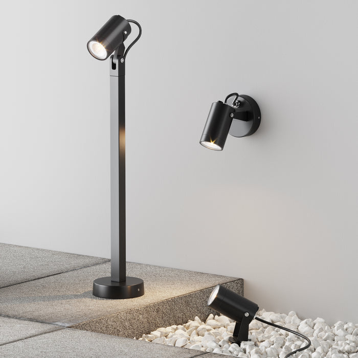 Maytoni Outdoor - Wandlamp Scope - Zwart - Ø5,5