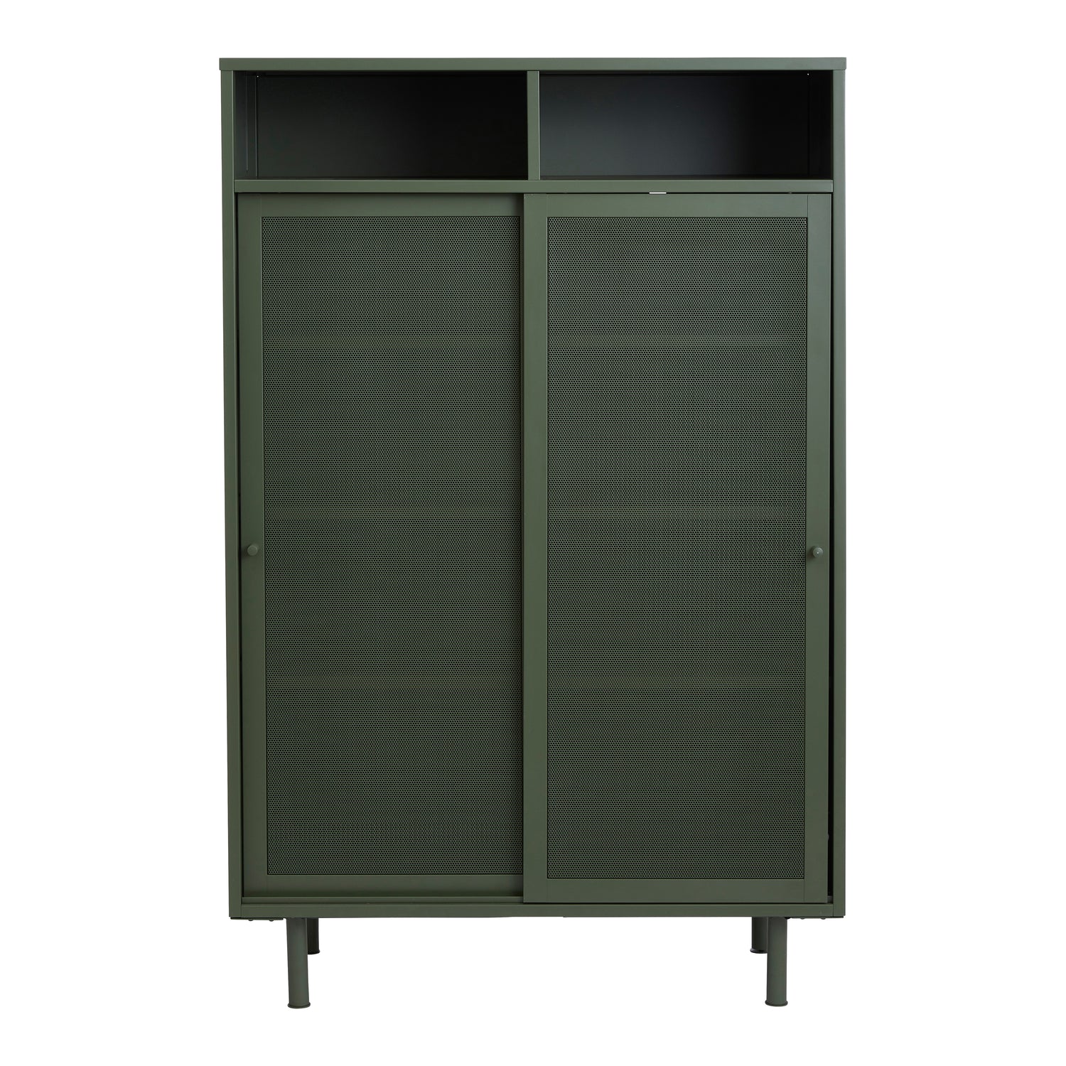 by fonQ Tibbe Opbergkast - H 140 cm - Olijfgroen