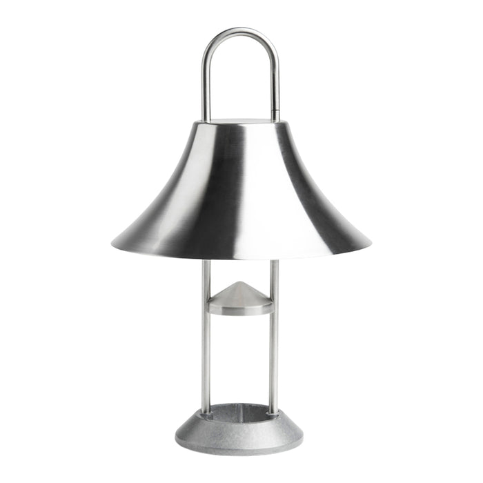 HAY Mousqueton Oplaadbare Tafellamp - Stainless Steel
