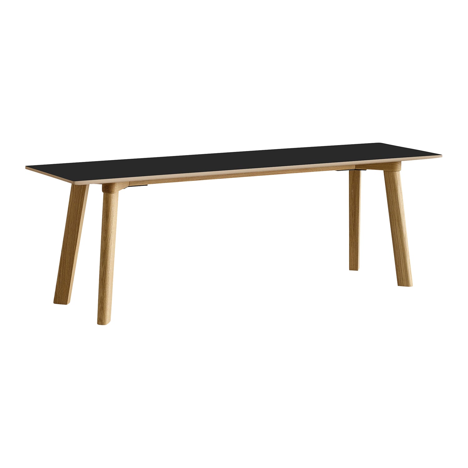 HAY CPH Deux 215 2.0 Bankje - Ink Zwart / Eikenhout