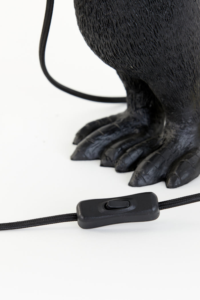 Light&living Tafellamp E14 12x12x24 cm PENGUIN mat zwart