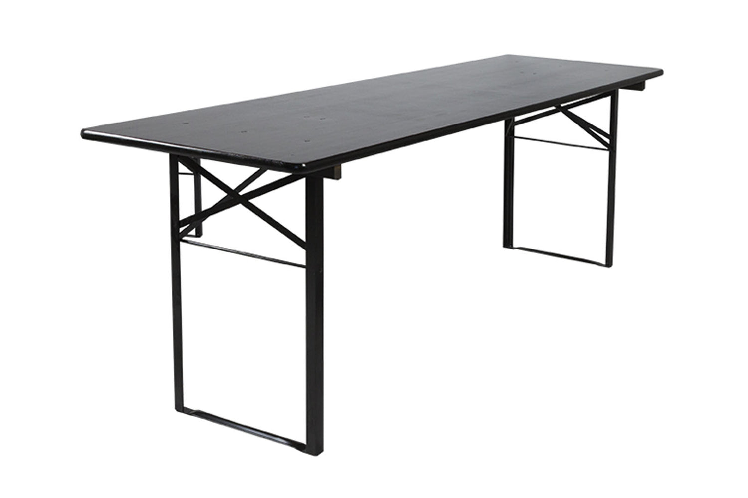 Inklapbare biertafel Berlijn 200 x 70 cm zwart