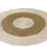 J-Line tapijt Rond - zeegras - wit|naturel - large