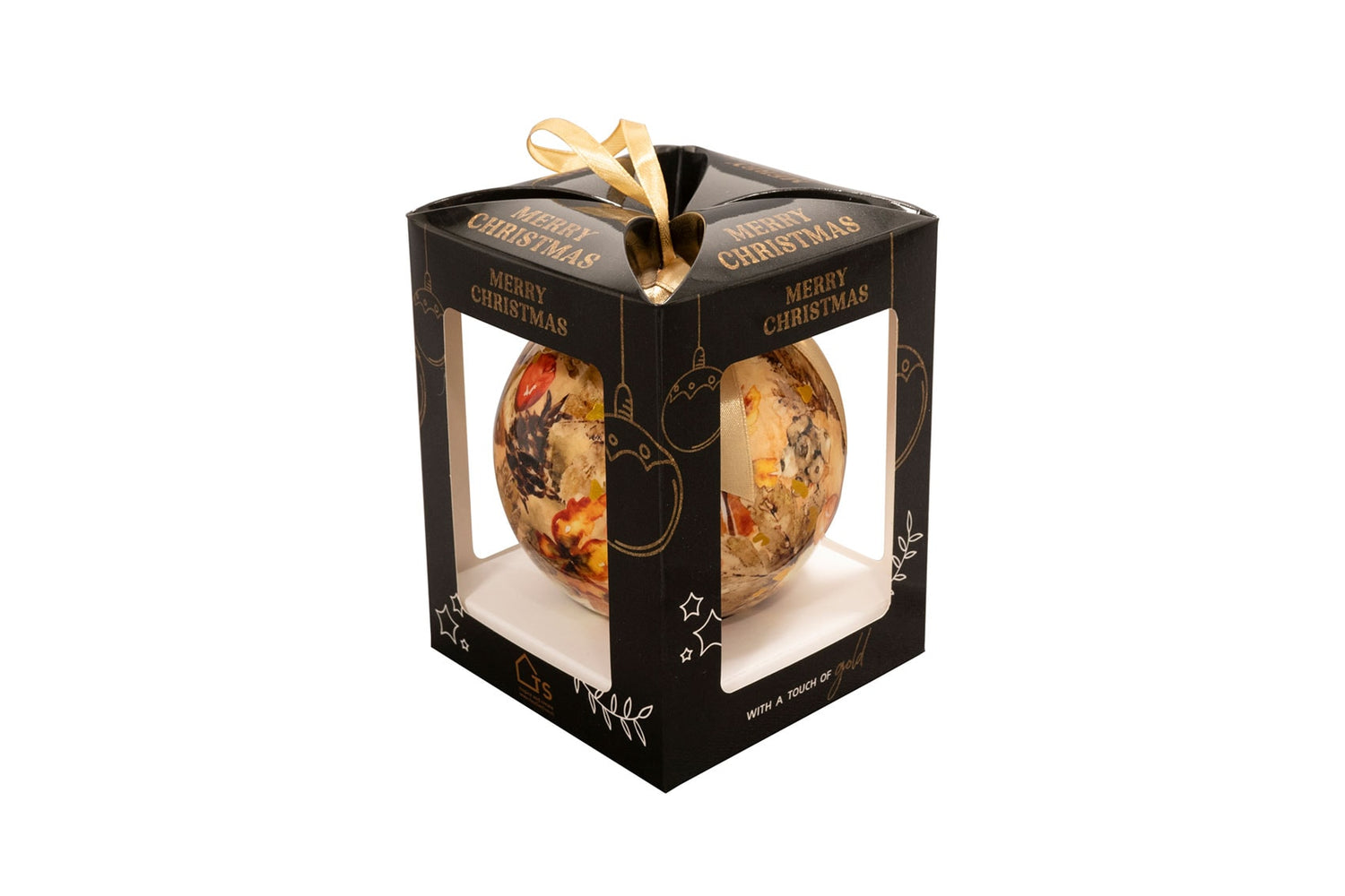 TS Collection - Kerstbal Cotton cream - Geschenkverpakking