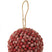 J-Line hanger Bal Bessen Glitters - kunststof - rood - large