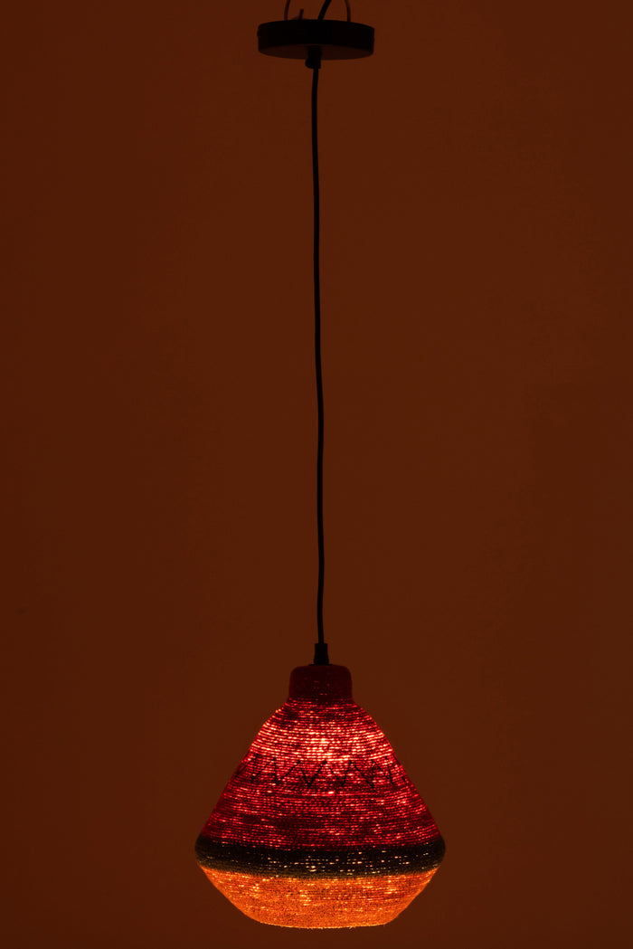 J-Line kerstbal Motief Roos Pailletten - glas - lichtroze - small - doos van 6