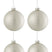 J-Line kerstbal Effen - glas - mat zilver - medium - doos va