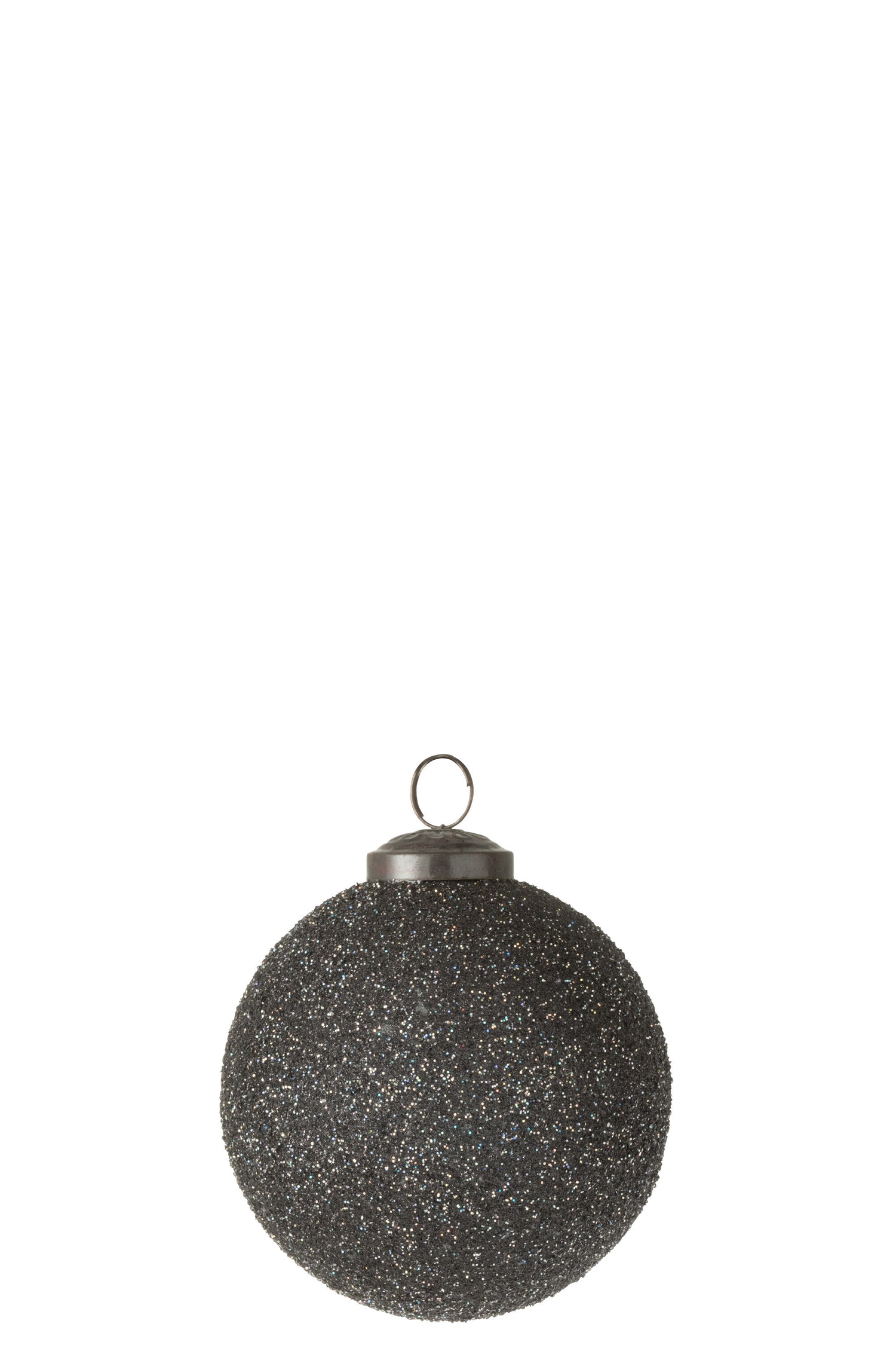 J-Line kerstbal Ornament Glitter - glas - paars - small - 4