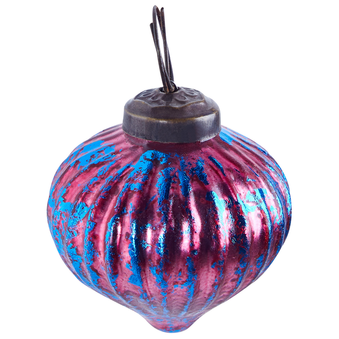 Beliani - ASTRALE - Kerstballen set van 6 - Roze - Glas