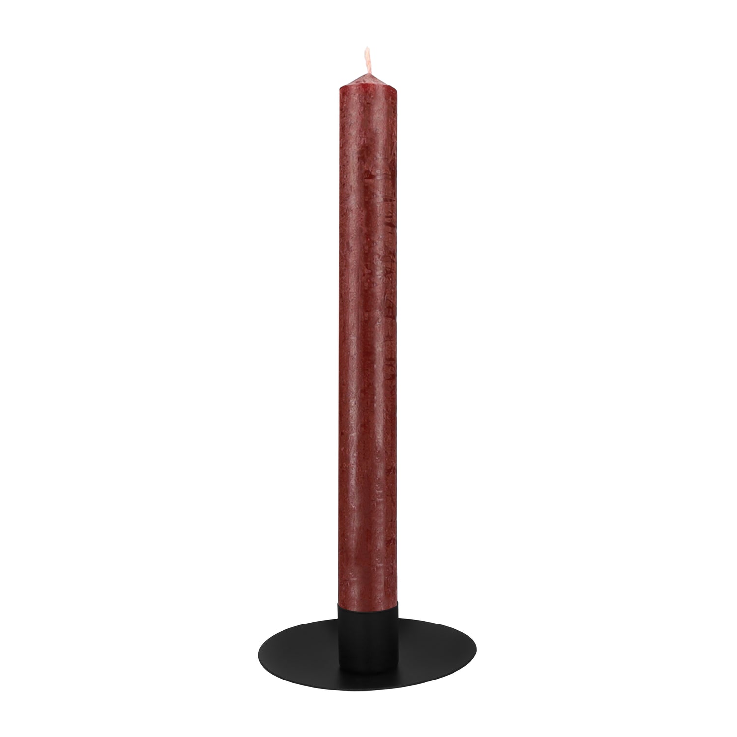 QUVIO Kaarsenstandaard rond -10 x 3 cm - Metaal - Zwart