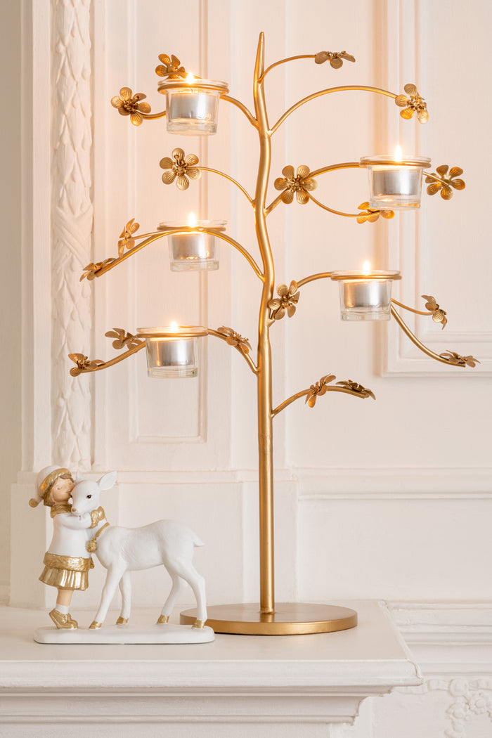 J-Line kandelaar Tafel - metaal - goud