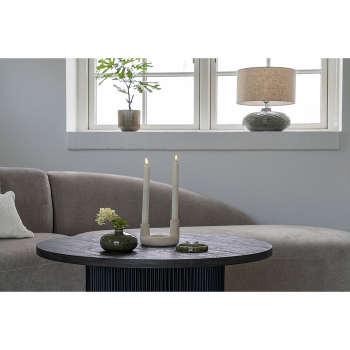 QUVIO Kandelaar beige – Keramiek – Beige