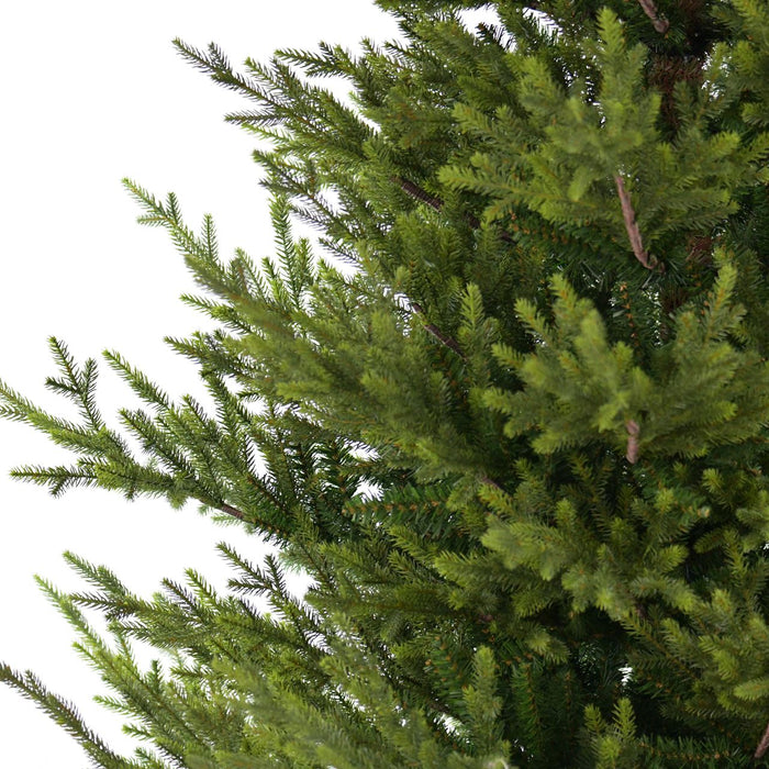 Sami Mountain Spruce Wood kunstkerstboom - 243 cm - Donkergroen - Ø155