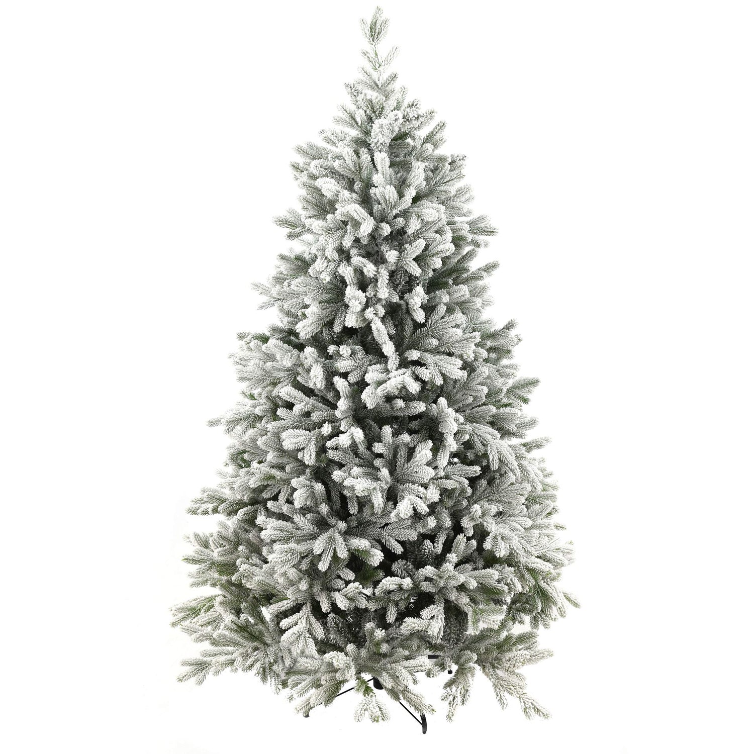 Snowy Hamilton Hinged kunstkerstboom - 213 cm - Wit geflockt