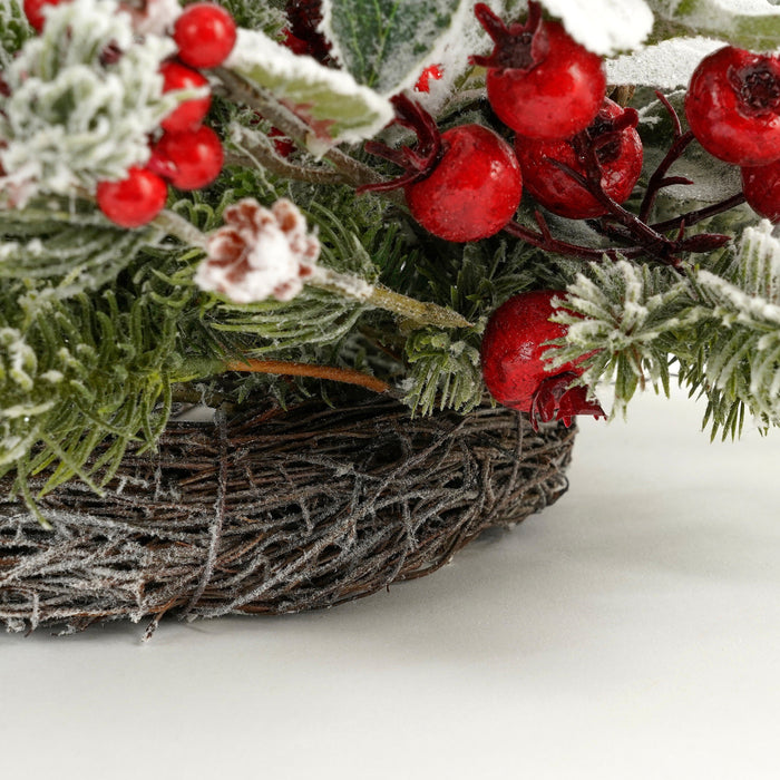 House of Seasons Belfort Kerstkrans - Ø40 cm - Groen