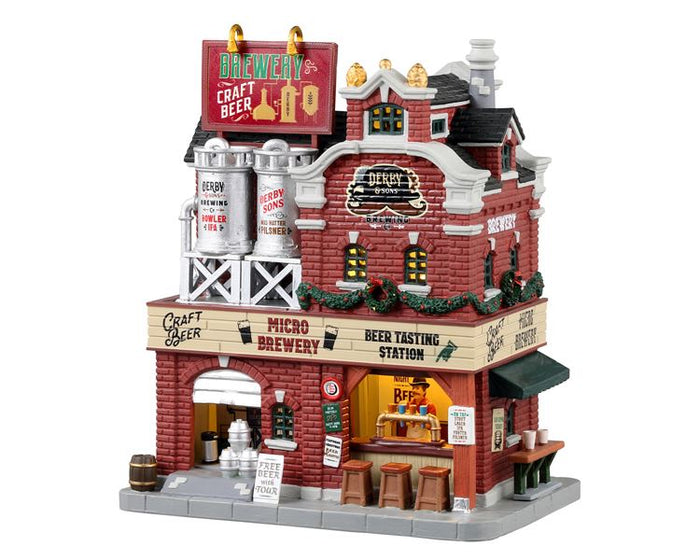 Lemax - 'Derby & Sons Brewing Co.' - Verlicht gebouw - Exclusief