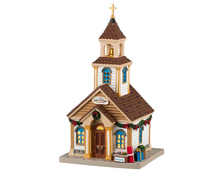 Lemax - 'The New Village Church' - Verlicht gebouw