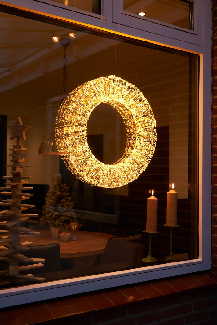 Luca Lighting Lichtkrans met Verlichting - Ø60 cm - Zilver