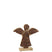 J-Line decoratie Engel Op Voet Vernist - hout - bruin - medi