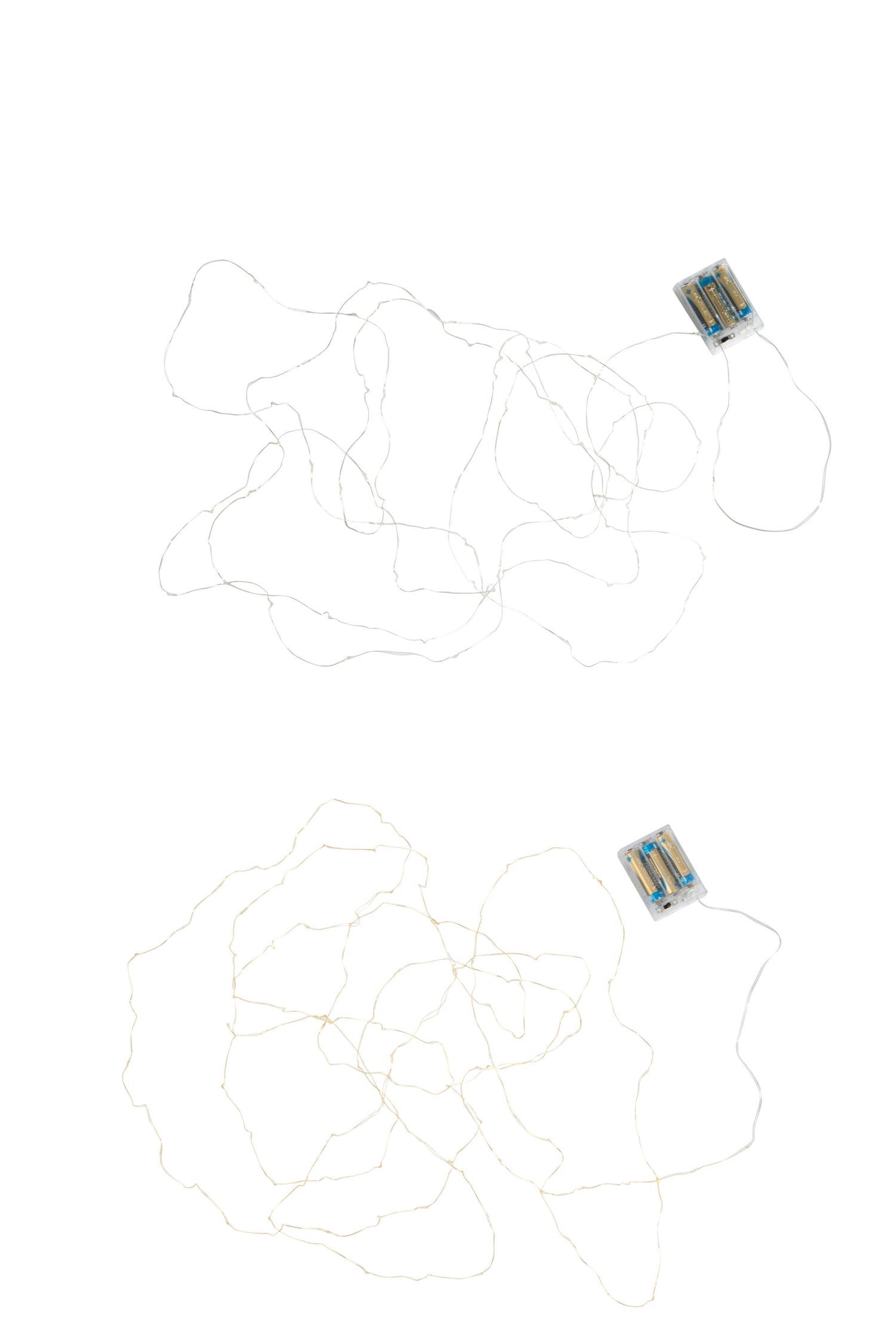 J-Line kerstverlichting Draad 60Led 8M - warm wit - 2 stuks - LED