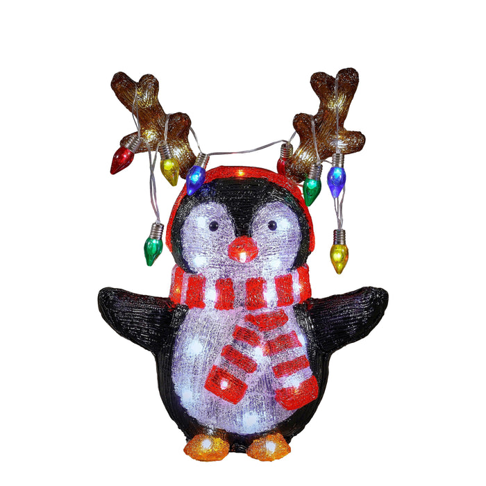 Luca Lighting Kerstverlichting Buiten Penguin - L32 x B21 x H42 cm