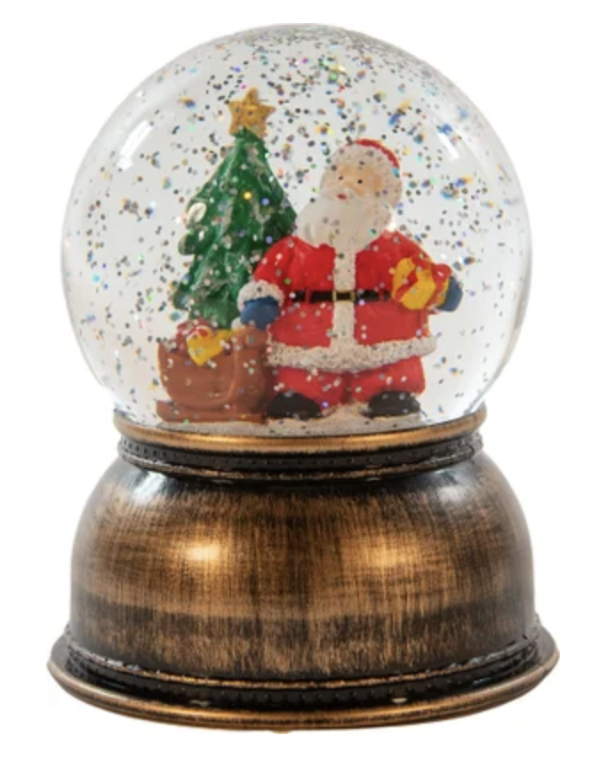 Anna's Collection - B.O. Globe Santa Glitter Water Led Warm White 1...