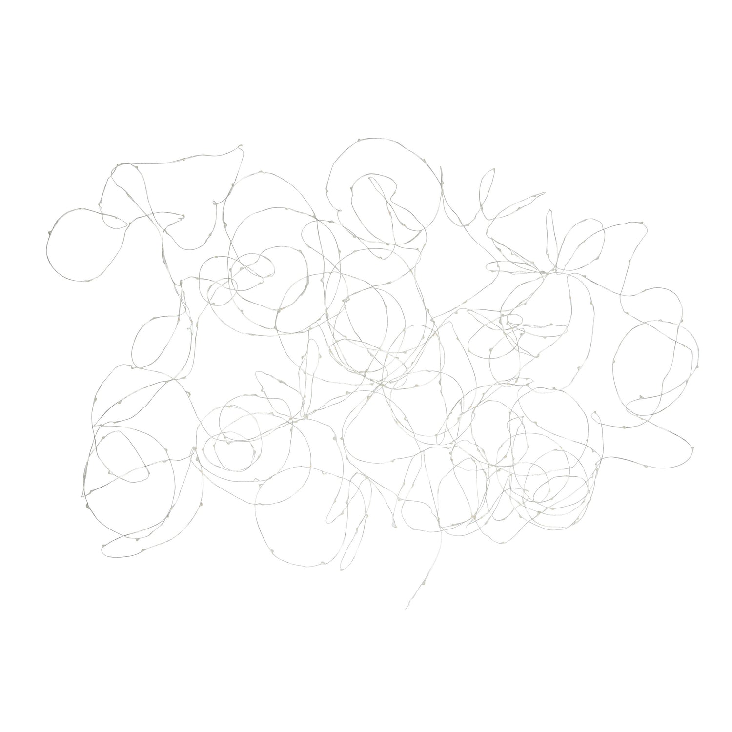 J-Line kerstverlichting Draad 300Led 30M - zilver - warm wit - 300 LED