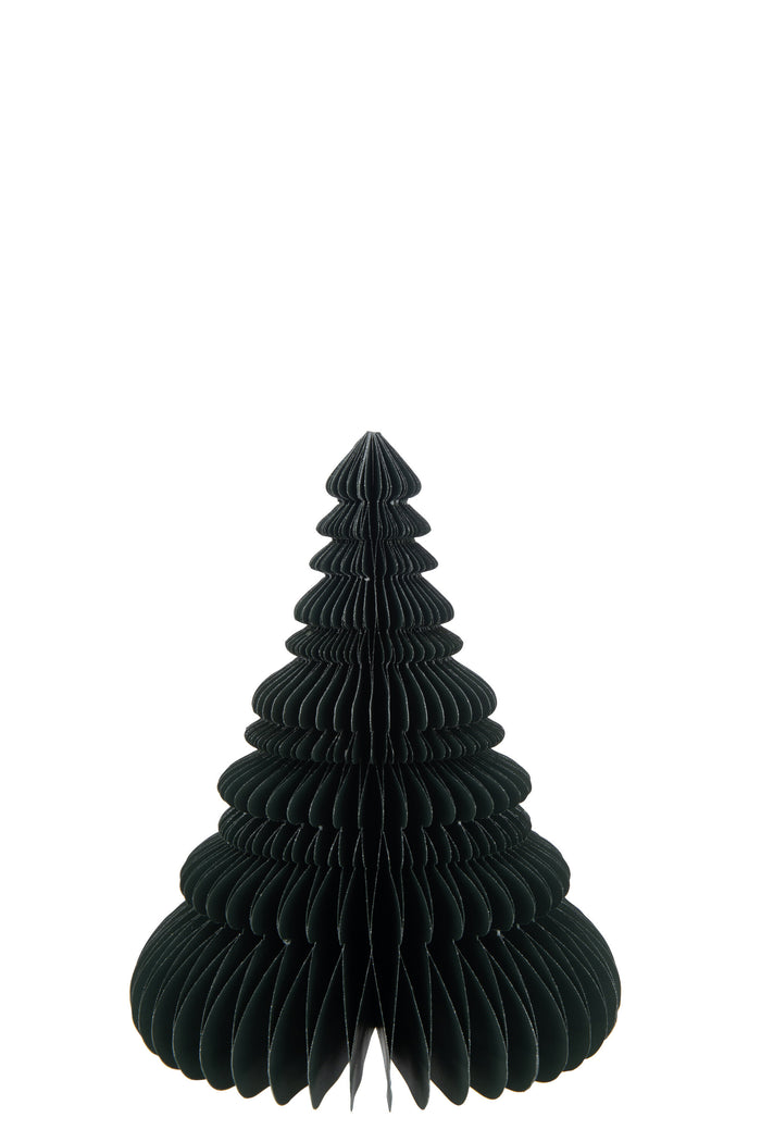 J-Line decoratie Kerstboom Vouwbaar - papier - groen - large - kerstversiering