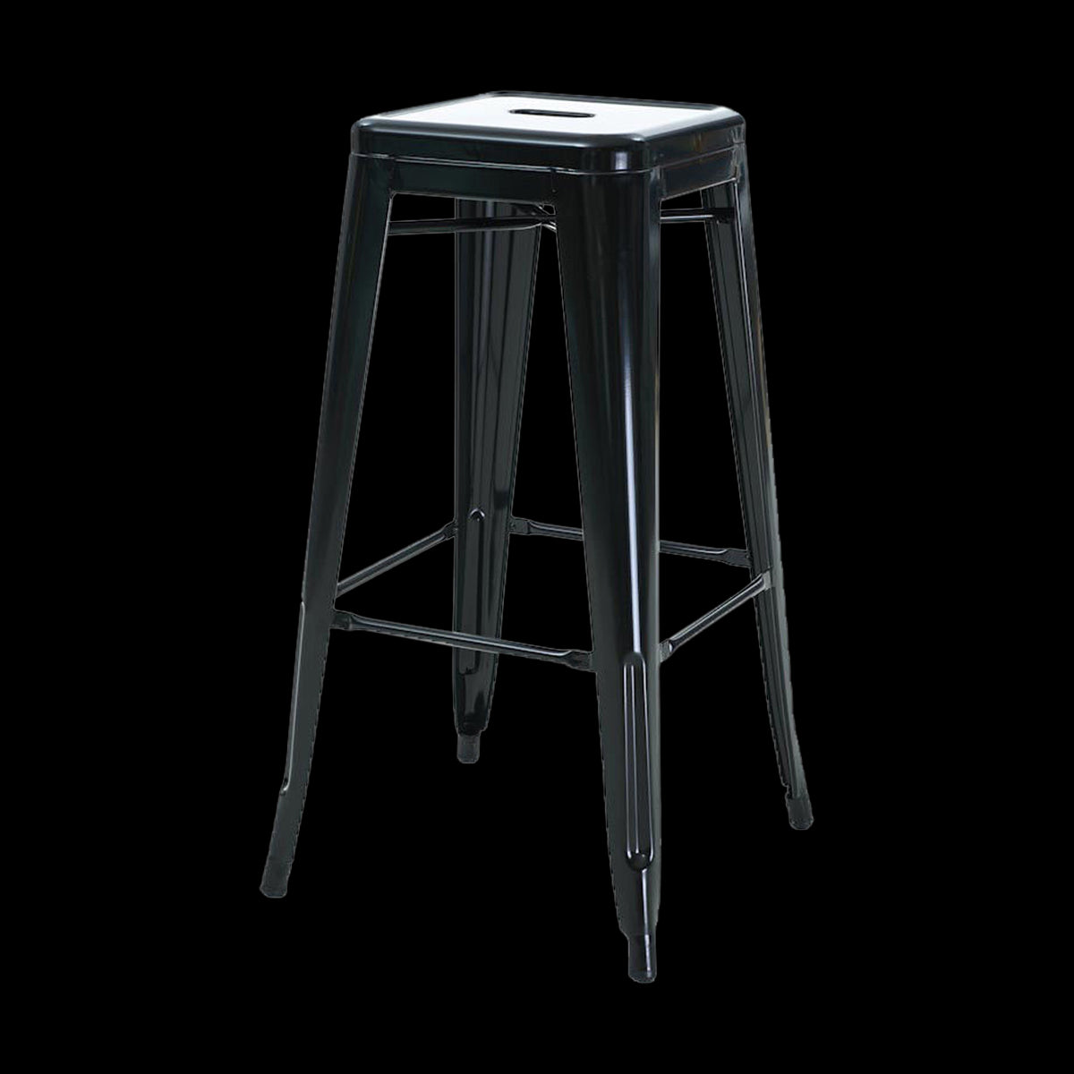 Legend Metalen barkruk zwart - 77 cm