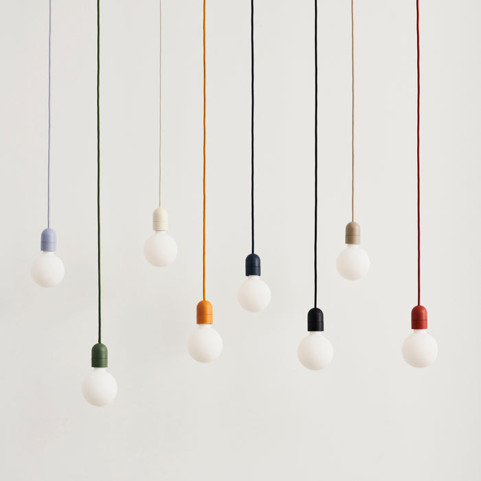 HAY Common Snoerpendel met Stekker - Amber Yellow