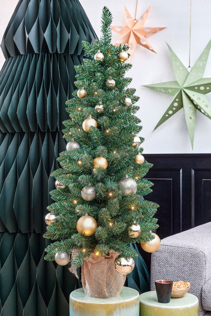 Black Box Trees Gerlos Smalle Kunstkerstboom in Jute - H90