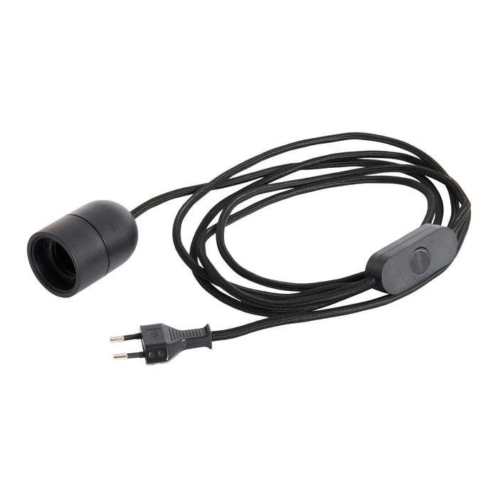 HAY Common Snoerpendel met Stekker - Soft Black