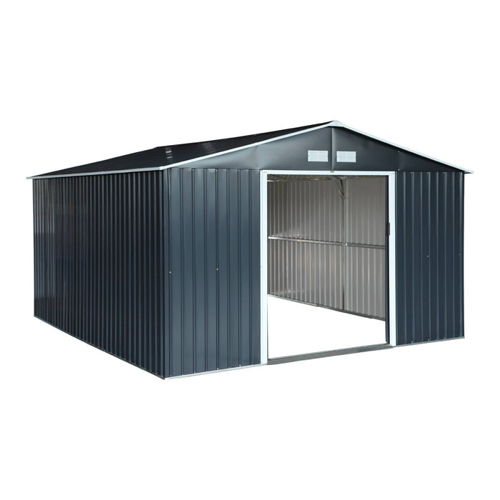 sweeek - 12,99 m² metalen tuinhuis