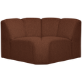 WOOOD Mojo Bank Hoekelement - Bouclé - Roest Bruin Melange - 75x68x77