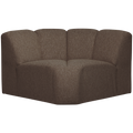 WOOOD Mojo Bank Hoekelement - Bouclé - Bruin Melange - 75x68x77
