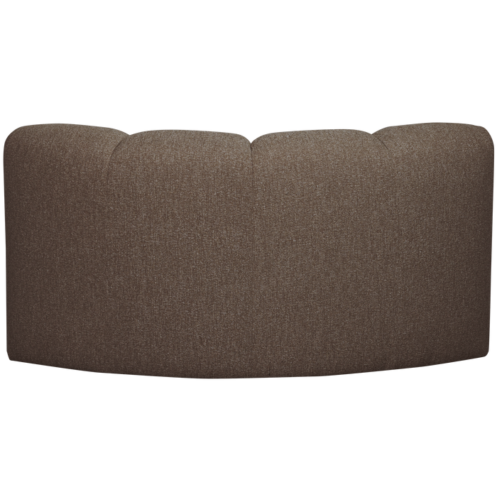 WOOOD Mojo Bank Hoekelement - Bouclé - Bruin Melange - 75x68x77