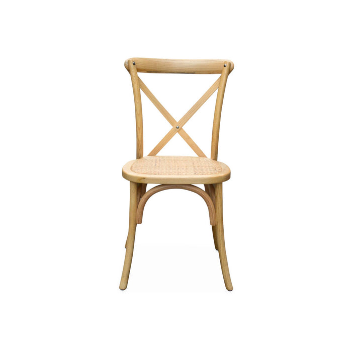 sweeek - Vintage rubberhouten bistrostoelen (set van 2)