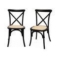 sweeek - Vintage rubberhouten bistrostoelen (set van 2)