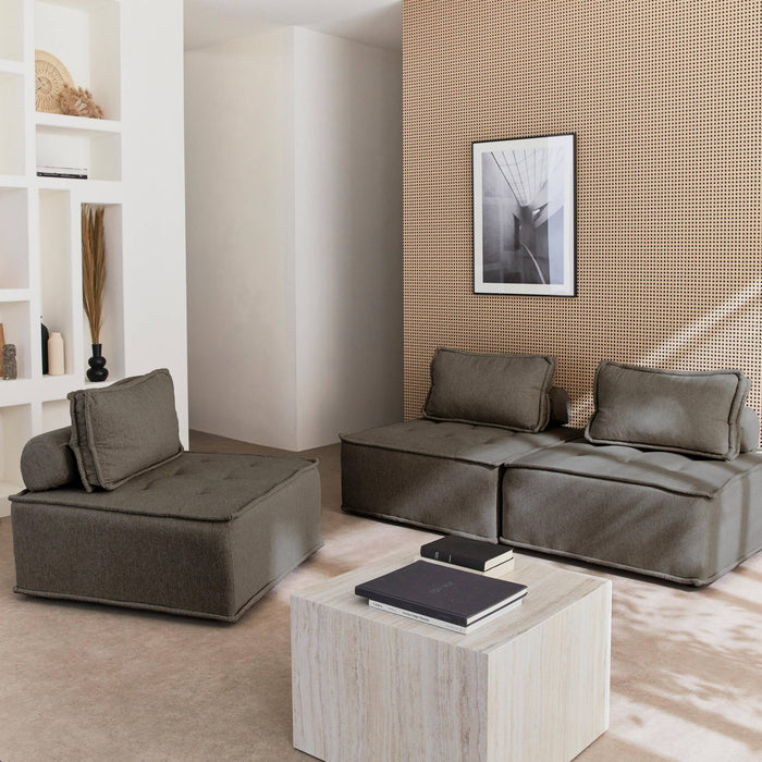 sweeek - Modulaire fauteuil in stof (x3)