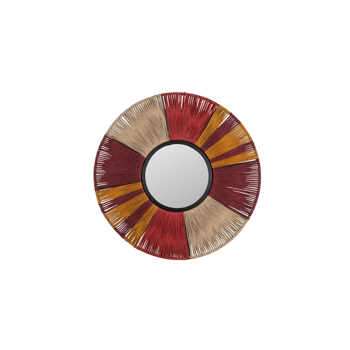 Dutchbone Surya Rope Spiegel| Wandspiegel Rond 60x60 cm - Multi colour