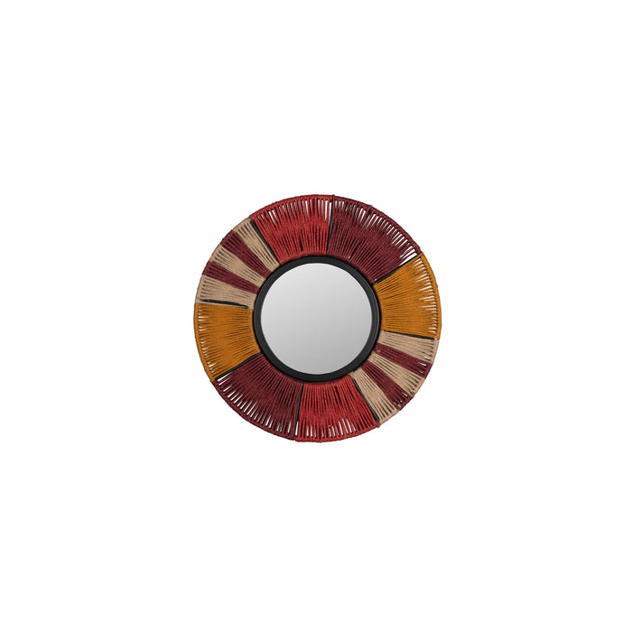 Dutchbone Surya Rope Spiegel| Wandspiegel Rond 40x40 cm - Multi colour