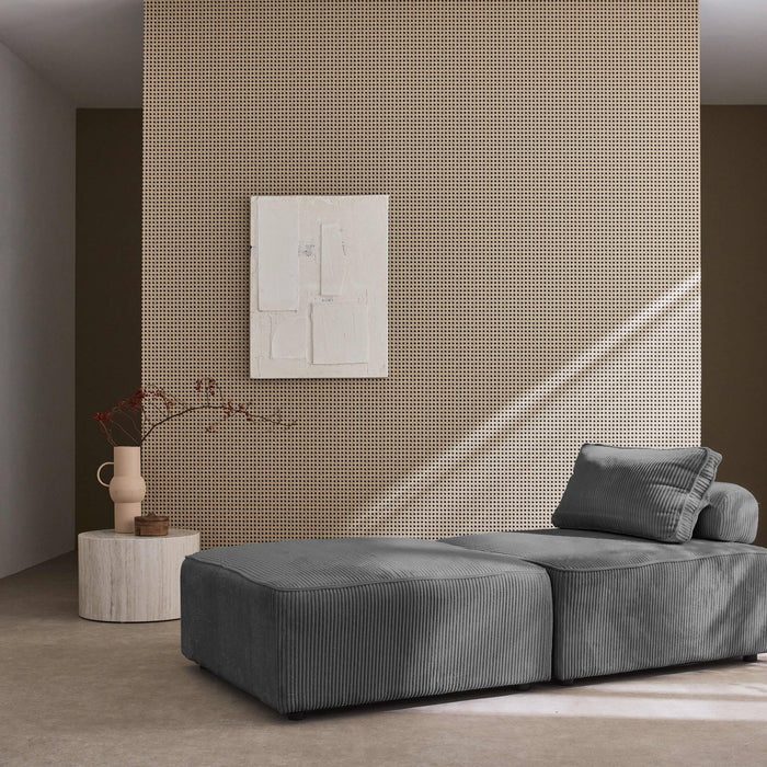 sweeek - Fauteuil voor modulaire bank ribfluweel (set van 2)