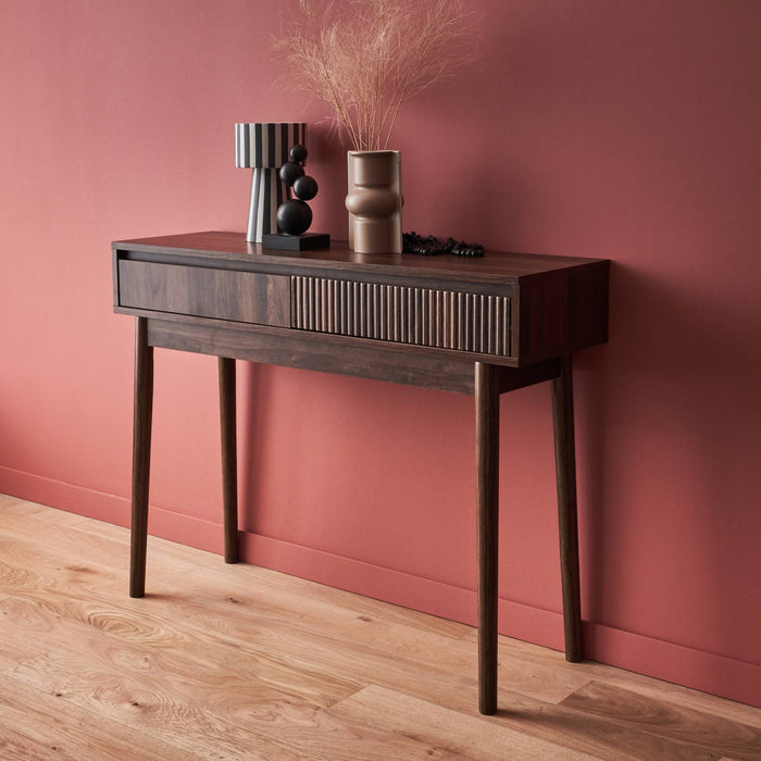 sweeek - Consoletafel, Linear, L 100 x B 30 x H 75cm