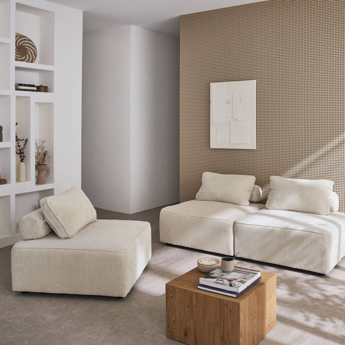 sweeek - Fauteuils corduroy 1 zitplaats (set van 3)