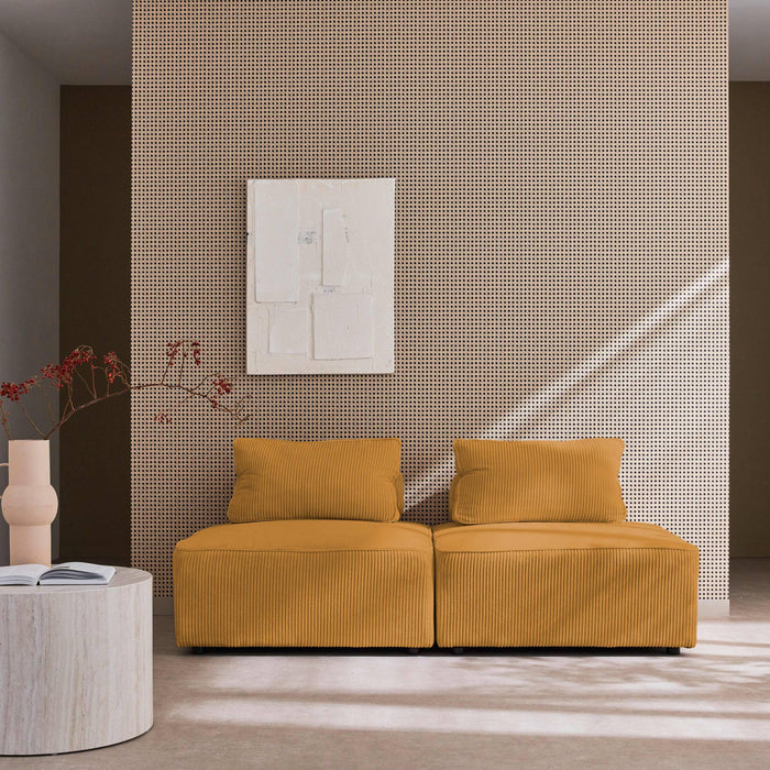 sweeek - Fauteuil voor modulaire bank ribfluweel (set van 2)