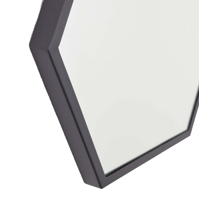 LOFT42 Wandspiegel  Zeshoek Small - Zwart - 36x32