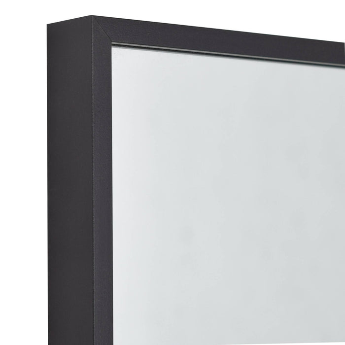 Fragix York Passpiegel - Zwart - Aluminium - 120x40